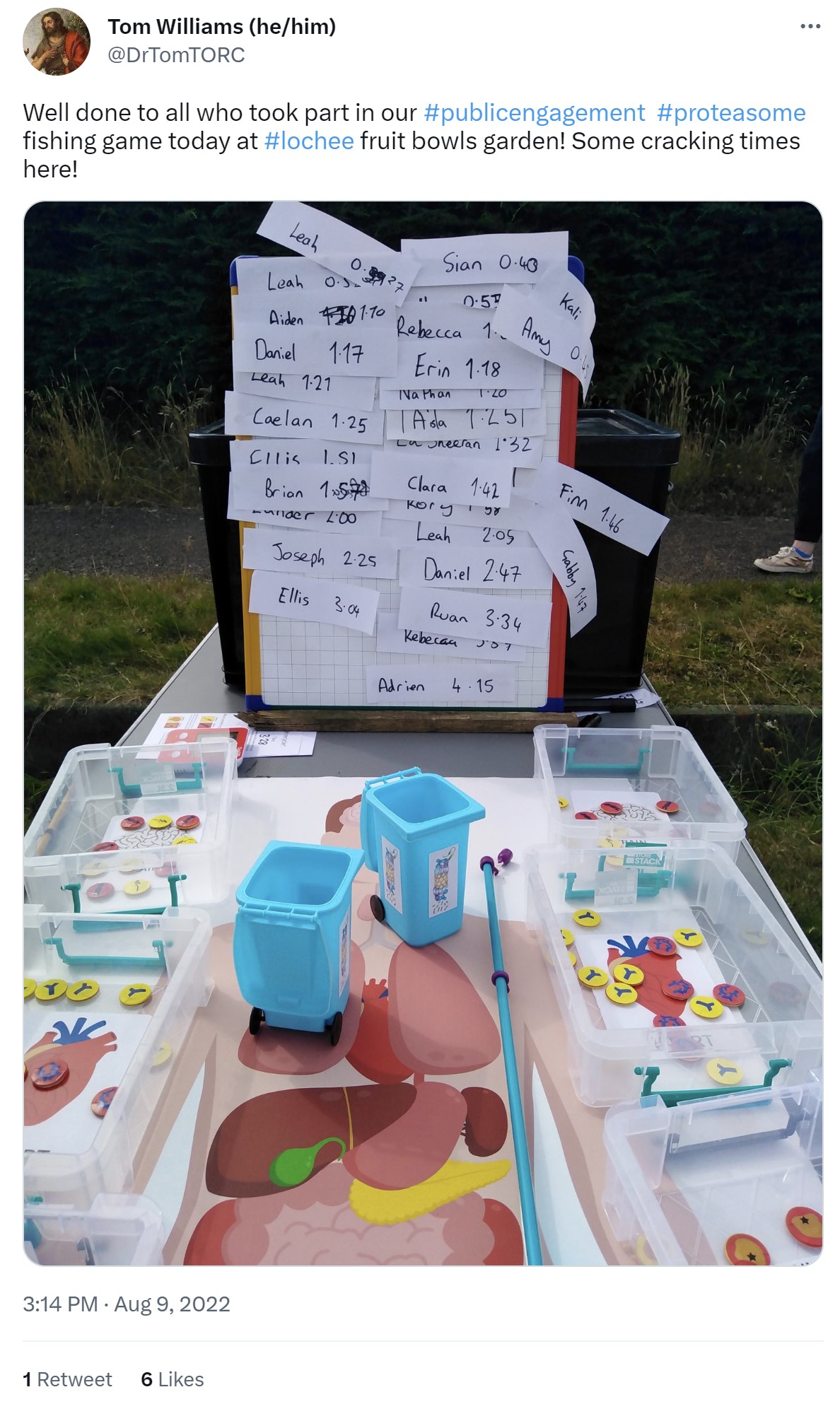 Cell biology games & schools engagement MRC PPU